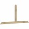 Ekena Millwork Portland Rough Sawn Timber Gable Bracket, Douglas Fir, 84"W x 38"H x 2"D x 4"F, 11/12 Pitch GBW084X38X0204POR00RDF - alternate 3